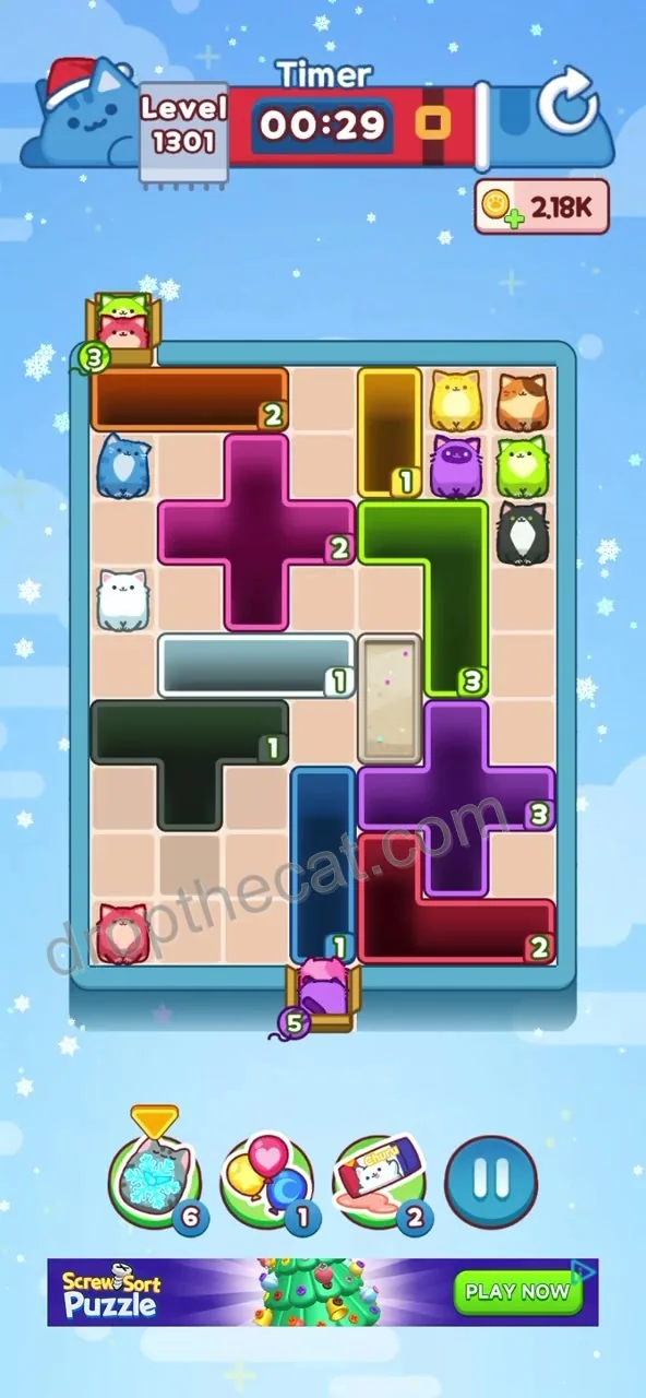 Drop The Cat Level 1301 step 3