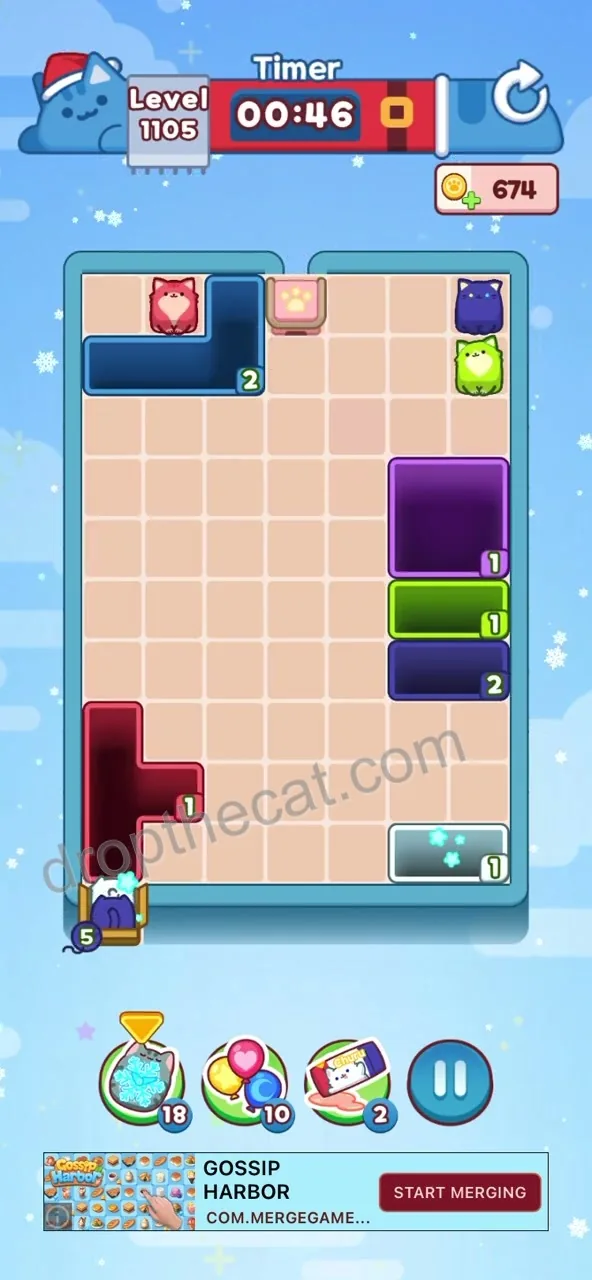 Drop The Cat Level 1105 step 4
