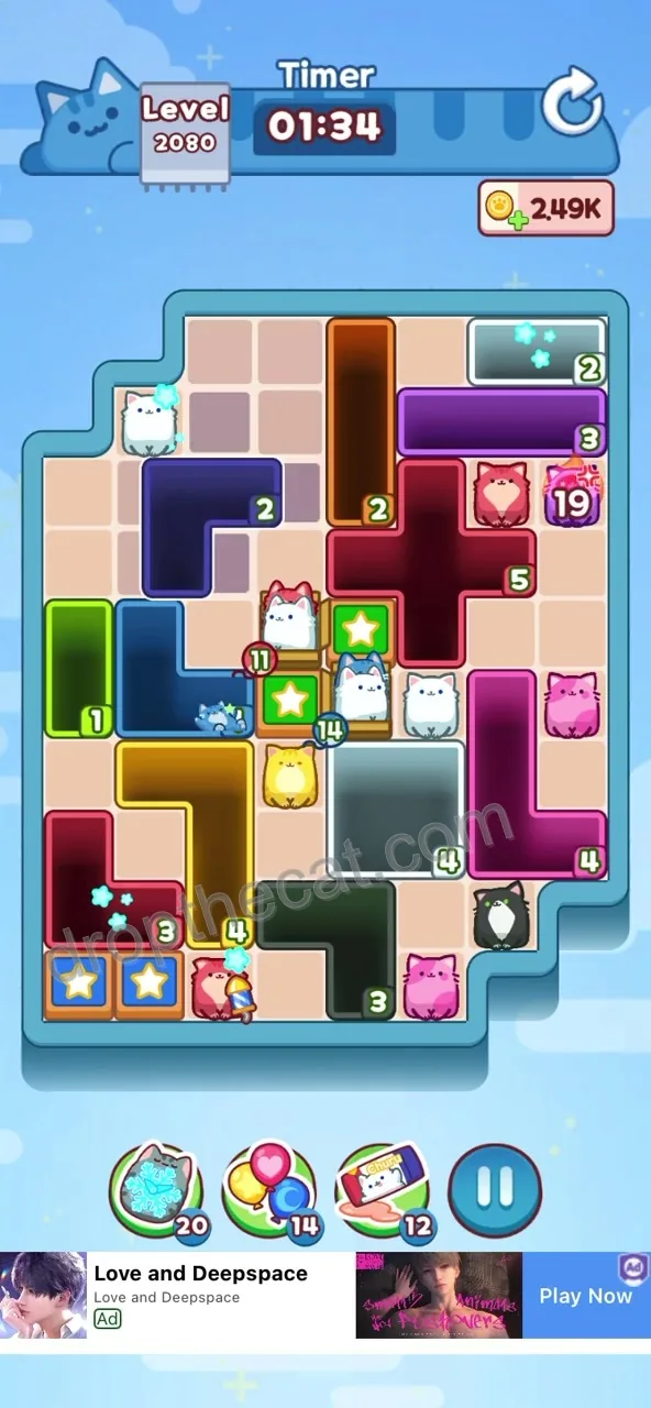 Drop The Cat Level 2080 step 2