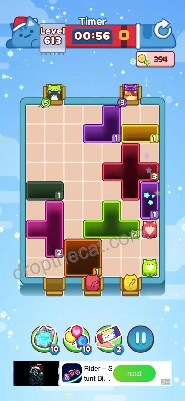 Drop The Cat Level 613 step 3