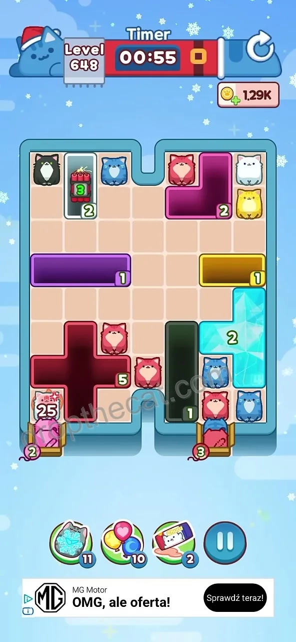 Drop The Cat Level 648 step 1