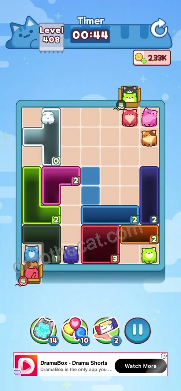 Drop The Cat Level 408 step 2