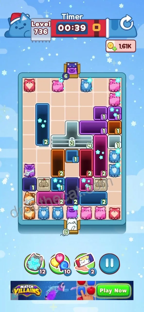 Drop The Cat Level 736 step 3