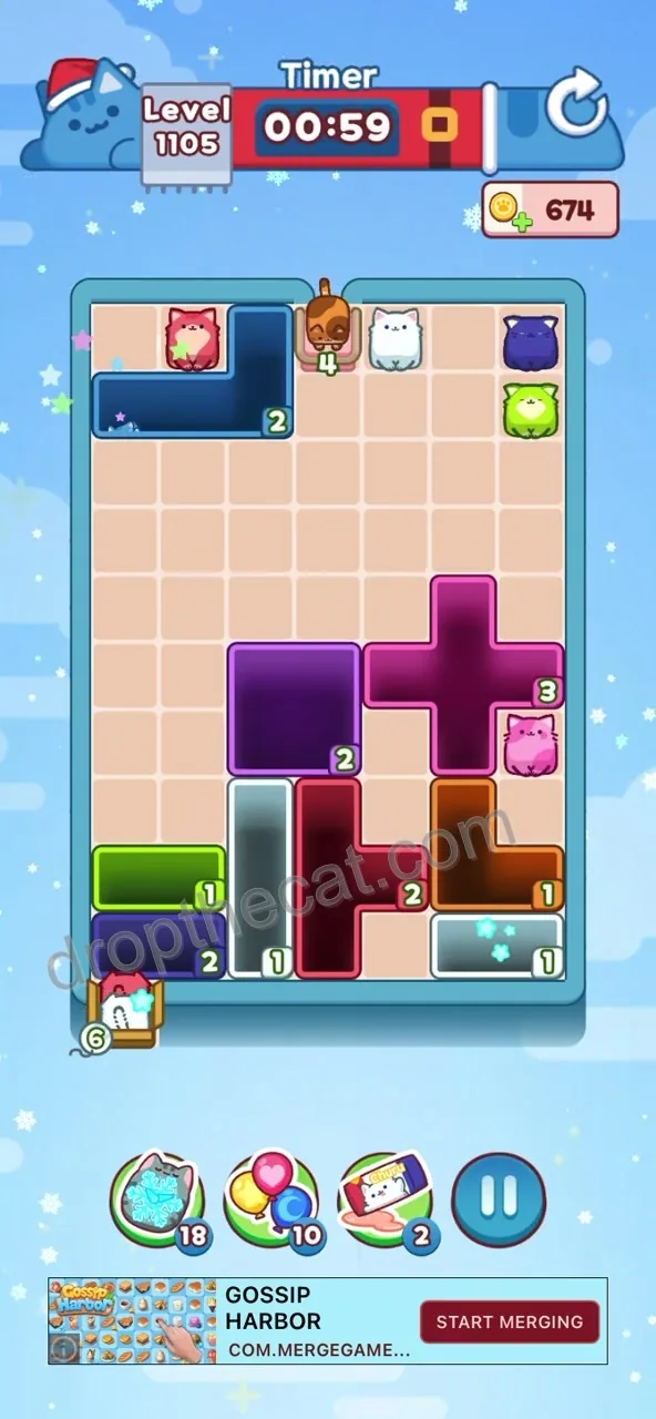 Drop The Cat Level 1105 step 3